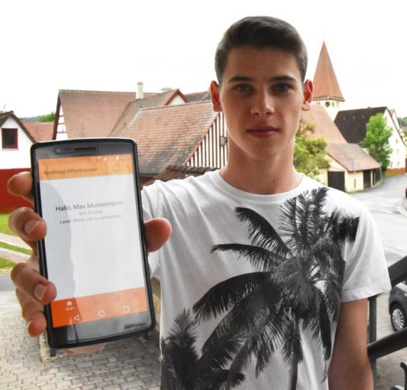 Vorstellung der KonfiApp in Offenhausen, Mai 2017